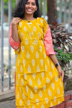 Cotton Side Open Kurti