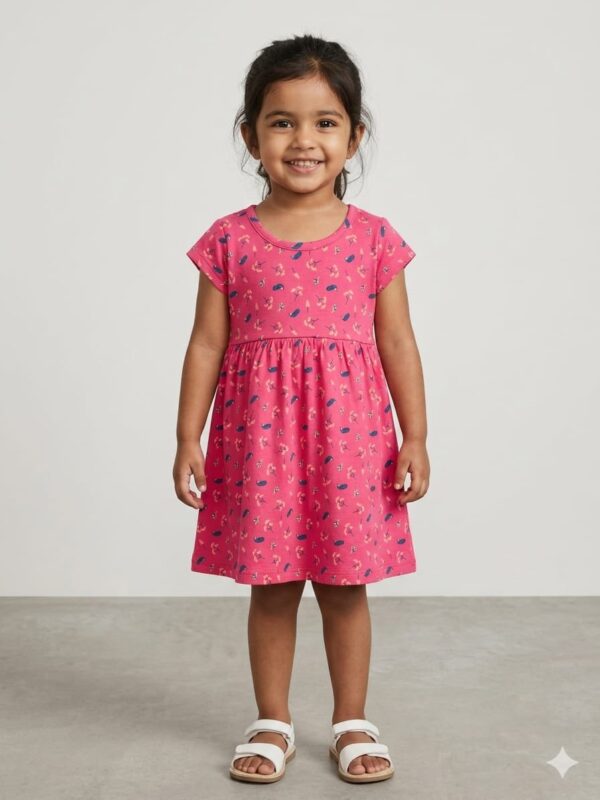 Floral Printed cotton dress for kids OTF - PA6607