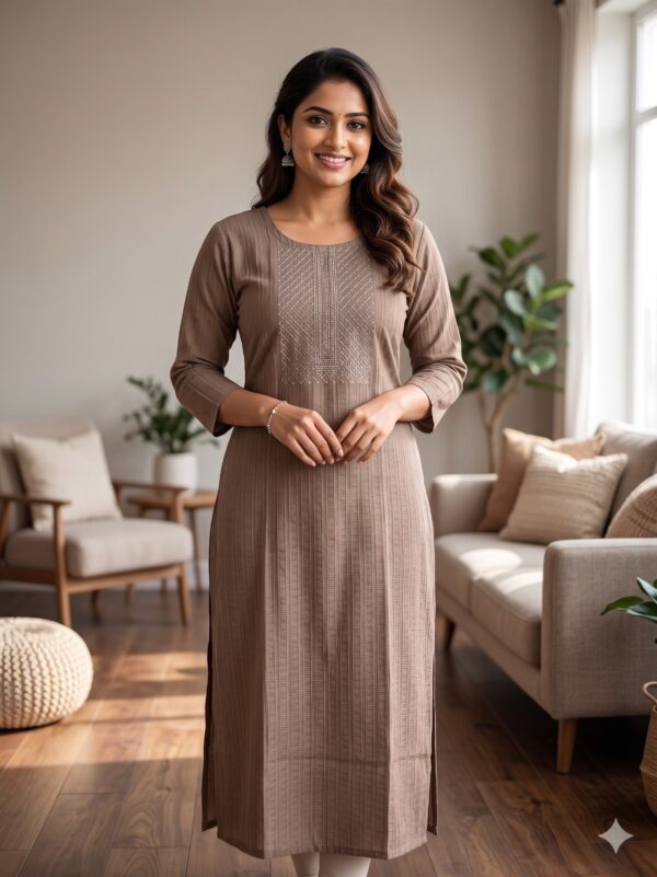 Popcorn Side Open Kurtis  OTF - PA9280