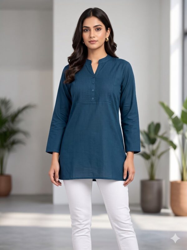 Tagai yoke with Button work Short Top OTF -PA8032