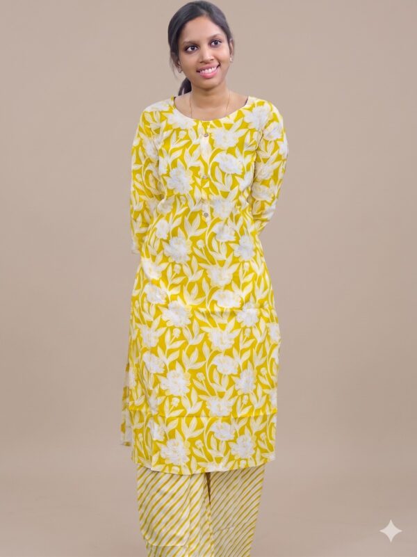 Rayon Printed Palazzo Set OTF -