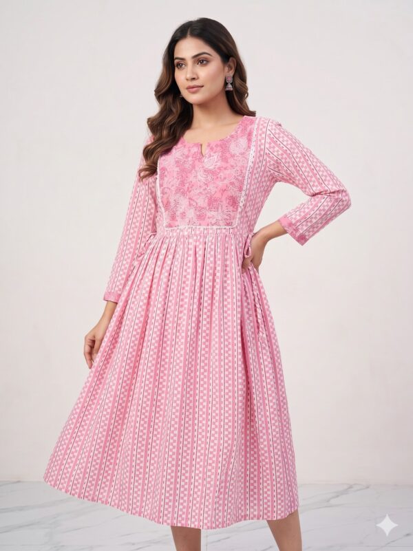 Cotton Semi Umbrella Kurtis  OTF - PA8597