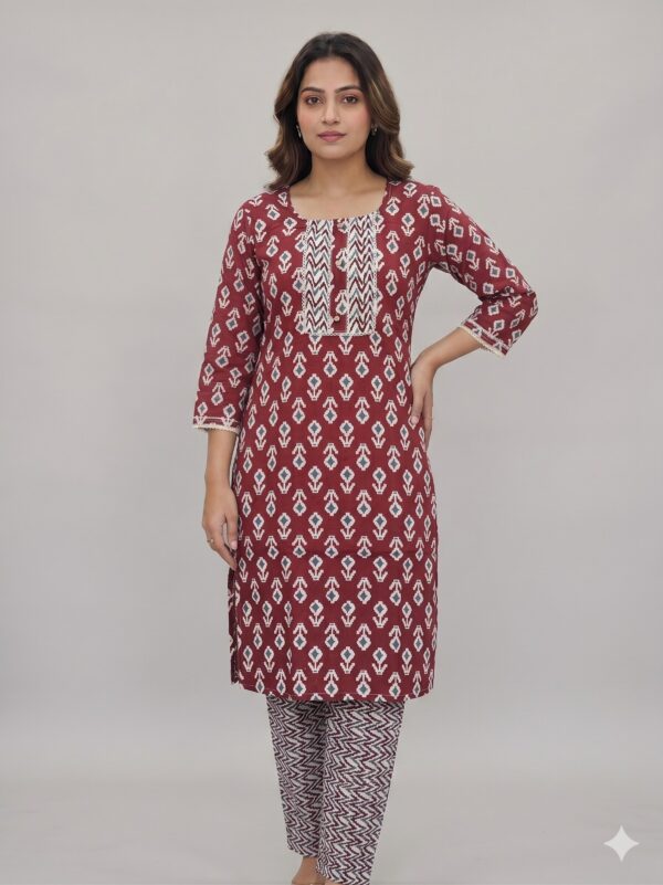 Offer Cotton Two Piece Set OTF - PA9138