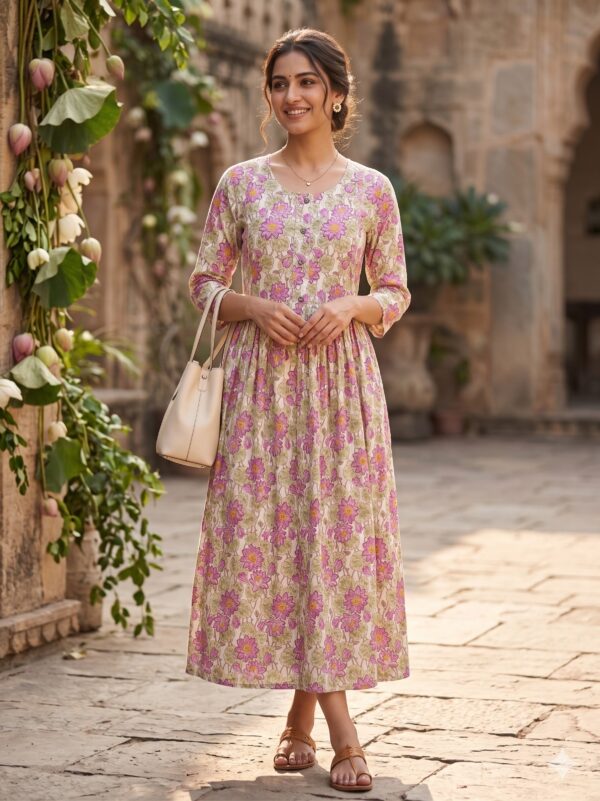 Cotton Floral Print Feeding Kurtis OTF -PA9126
