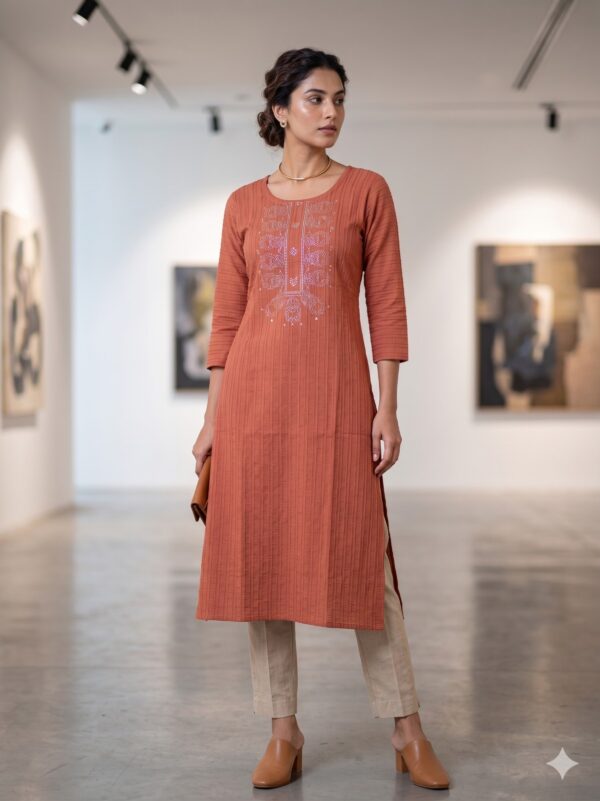 Popcorn Side Open Kurtis  OTF - PA9280