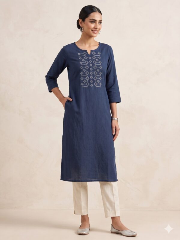 Popcorn Side Open Kurtis  OTF - PA9280