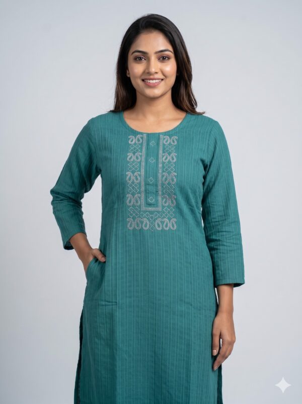 Popcorn Side Open Kurtis  OTF - PA9280
