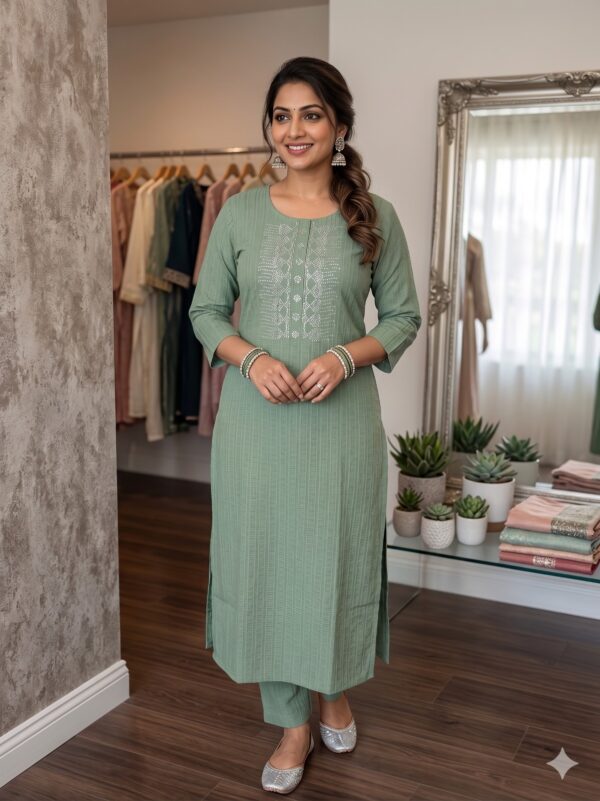 Popcorn Side Open Kurtis  OTF - PA9280