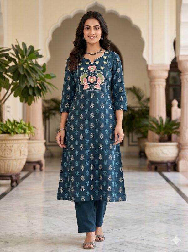 Embroidery Semi umberlla Two Piece Set OTF - PA9136