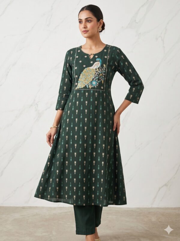 Embroidery Semi umberlla Two Piece Set OTF - PA9136