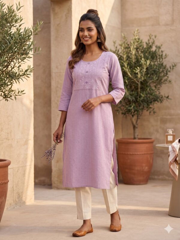 Popcorn Side Open Kurtis  OTF - PA9565