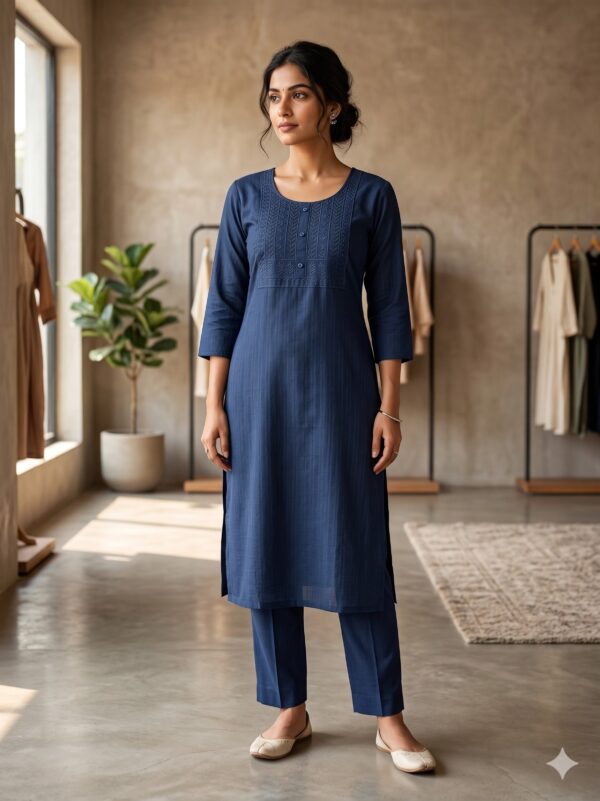 Popcorn Side Open Kurtis  OTF - PA9565