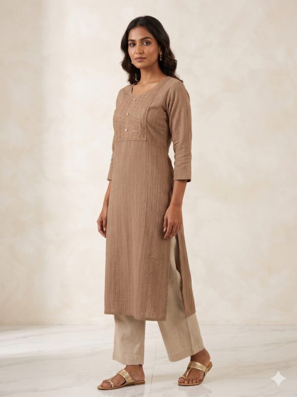 Popcorn Side Open Kurtis  OTF - PA9565