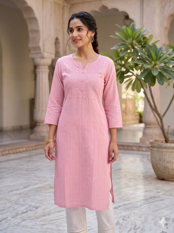 Popcorn Side Open Kurtis  OTF - PA9565