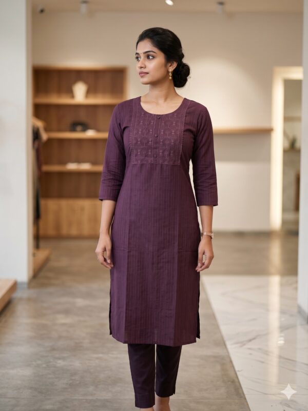 Popcorn Side Open Kurtis  OTF - PA9565